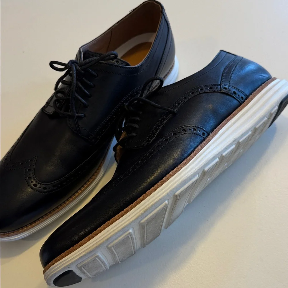 Cole Haan Men's Black Leather Dress Shoes Sz 13. No Box. Tub3
